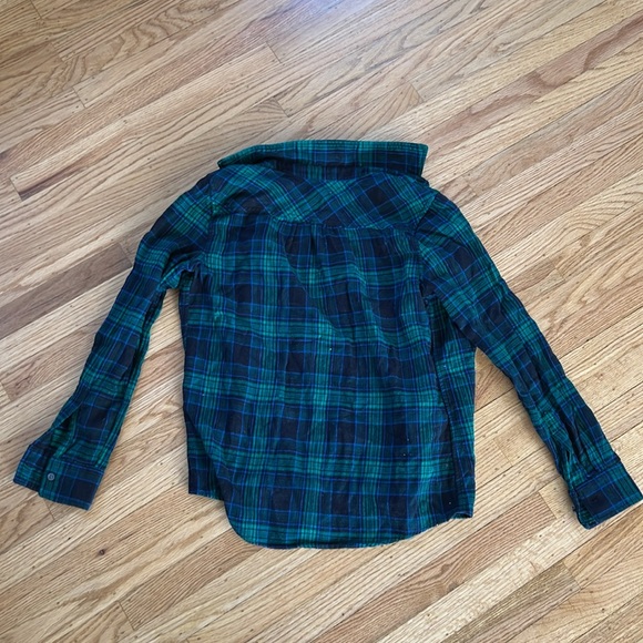 Lands end flannel button down women’s S - Picture 4 of 4